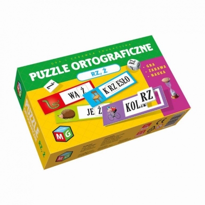 Puzzle ortograficzne RZ i Ż - gra edukacyjna